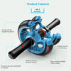 Metal Bearing Double Wheels Roller Fitness