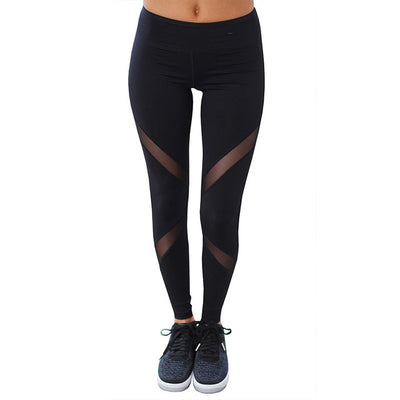 Gothic Mesh Design Fitness Leggings