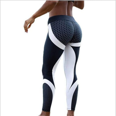 Elastic Printed Fitness Leggings