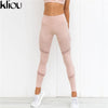 Mesh Pattern Print Elastic Leggings